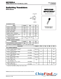 Datasheet MPS2369A manufacturer Motorola