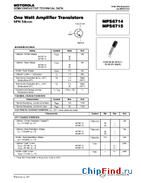 Datasheet MPS6714 manufacturer Motorola