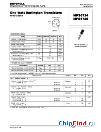Datasheet MPS6724 manufacturer Motorola