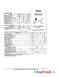 Datasheet MPSD55 производства Motorola