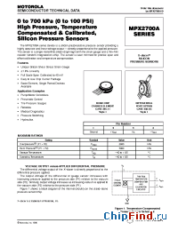 Datasheet MPX2700A manufacturer Motorola