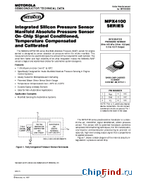 Datasheet MPX4100ASX manufacturer Motorola