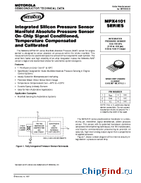 Datasheet MPX4101ASX manufacturer Motorola