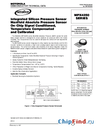 Datasheet MPX4250ASX manufacturer Motorola