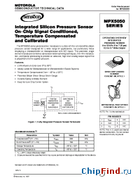 Datasheet MPX5050GSX manufacturer Motorola