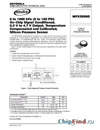Datasheet MPX5999D manufacturer Motorola