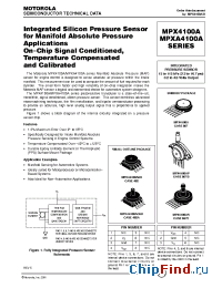 Datasheet MPXA4100A6U manufacturer Motorola