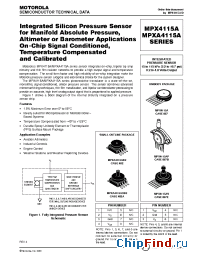 Datasheet MPXA4115AP manufacturer Motorola