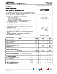 Datasheet MRF15030 manufacturer Motorola