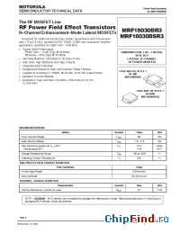 Datasheet MRF1803BR3 manufacturer Motorola