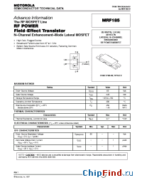 Datasheet MRF185 manufacturer Motorola