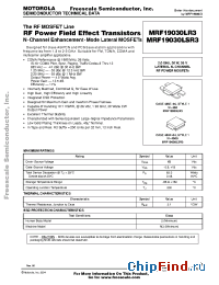 Datasheet MRF19030LSR3 manufacturer Motorola