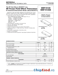 Datasheet MRF19120 производства Motorola