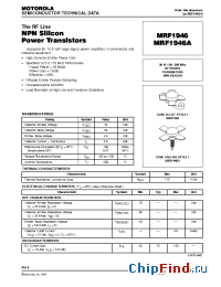 Datasheet MRF1946 manufacturer Motorola