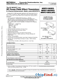 Datasheet MRF21085R3 manufacturer Motorola