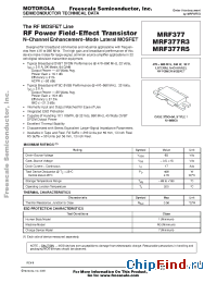 Datasheet MRF377R3 manufacturer Motorola