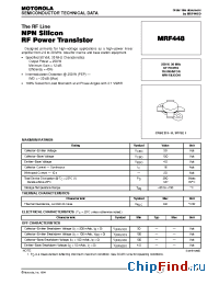 Datasheet MRF448 manufacturer Motorola