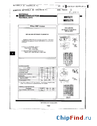 Datasheet MRF5177A manufacturer Motorola