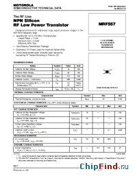 Datasheet MRF557 manufacturer Motorola