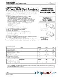 Datasheet MRF5S19090LSR3 manufacturer Motorola