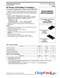 Datasheet MRF6S19060N manufacturer Motorola