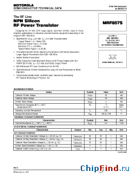 Datasheet MRF857 manufacturer Motorola