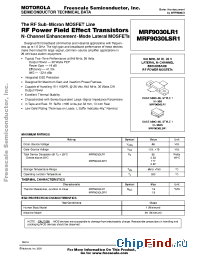 Datasheet MRF9030LSR1 manufacturer Motorola