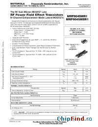 Datasheet MRF9045 manufacturer Motorola
