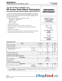 Datasheet MRF9060SR1 manufacturer Motorola