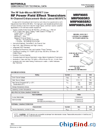 Datasheet MRF9085R3 manufacturer Motorola