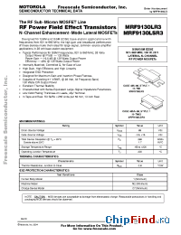 Datasheet MRF9130L manufacturer Motorola