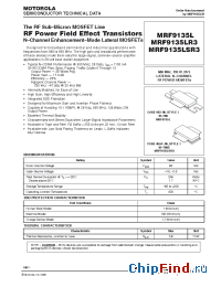 Datasheet MRF9135LR3 manufacturer Motorola