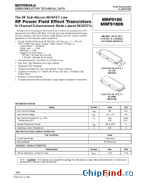 Datasheet MRF9180 manufacturer Motorola