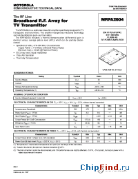 Datasheet MRFA2604 manufacturer Motorola