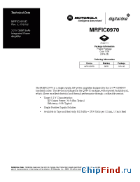 Datasheet MRFIC0970R2 manufacturer Motorola