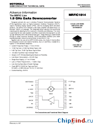 Datasheet MRFIC1814 manufacturer Motorola