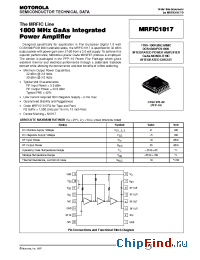 Datasheet MRFIC1817 manufacturer Motorola