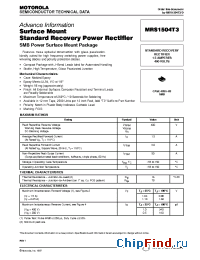 Datasheet MRS1504T3 manufacturer Motorola