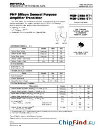 Datasheet MSB1218A-RT1 manufacturer Motorola