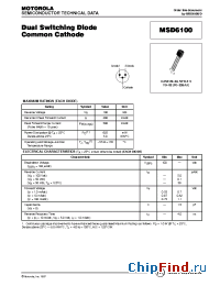 Datasheet MSD6100 manufacturer Motorola
