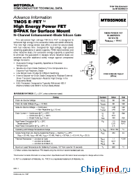 Datasheet MTB55N06Z manufacturer Motorola