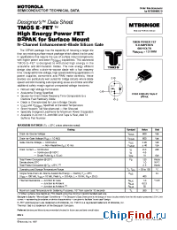 Datasheet MTB6N60 manufacturer Motorola