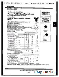 Datasheet MTD5N05 manufacturer Motorola