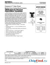 Datasheet MTDF1N02HD manufacturer Motorola