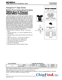 Datasheet MTDF1P02HD manufacturer Motorola