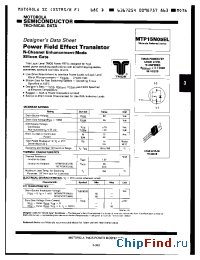 Datasheet MTM15N05L manufacturer Motorola