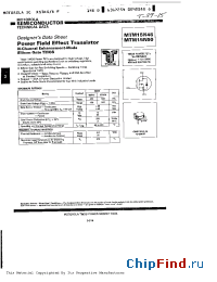 Datasheet MTM15N50 manufacturer Motorola