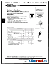 Datasheet MTP10N15 manufacturer Motorola