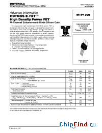 Datasheet MTP1306 manufacturer Motorola