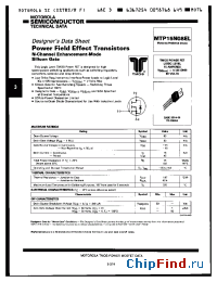 Datasheet MTP15N08EL manufacturer Motorola